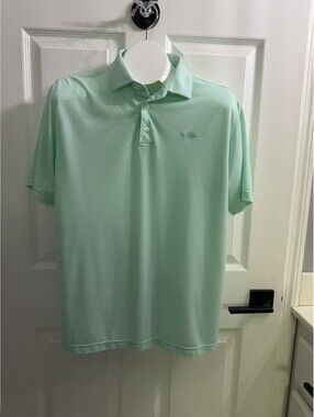 Aileron Golf Club Men’s Polo Shirt Medium Mint Green Lake Suzy FL Sunseeker